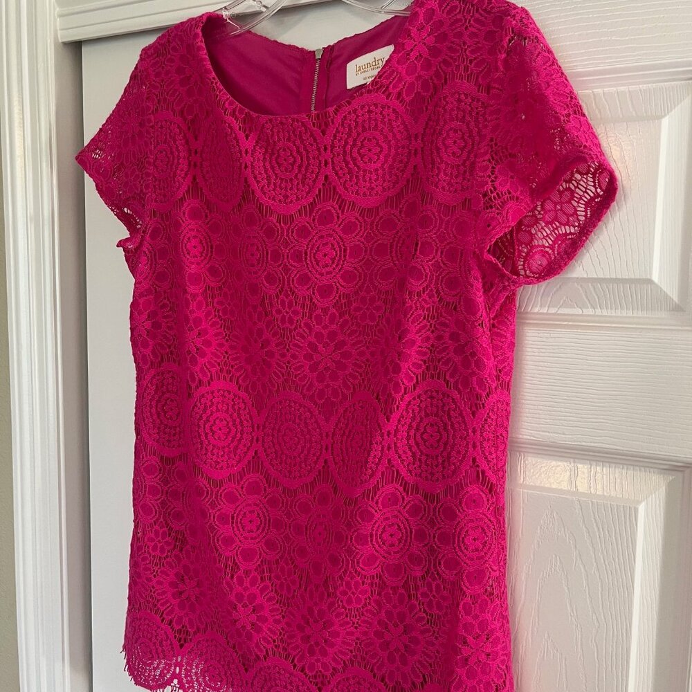 Hot Pink Crochet Top